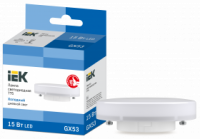 Лампа светодиодная IEK GX53 6500К 15 Вт