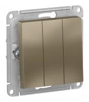 Выключатель 3-кл. Schneider Electric AtlasDesign шампань