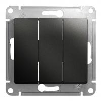 Выключатель 3-кл. Schneider Electric Glossa антрацит
