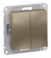 Переключатель 2-кл. Schneider Electric AtlasDesign шампань