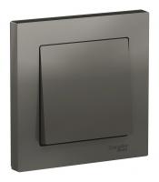Выключатель 1-кл. Schneider Electric AtlasDesign в сборе сталь