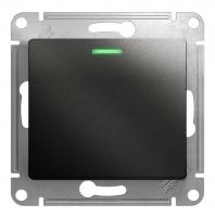 Выключатель 1-кл. Schneider Electric Glossa с подстветкой антрацит