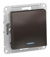 Выключатель 1-кл. Schneider Electric AtlasDesign с подсветкой мокко