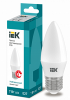 Лампа светодиодная IEK Е27 4000К 7 Вт