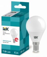Лампа светодиодная IEK Е14 4000К 7 Вт