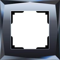 Рамка однопостовая Werkel Diamant черный